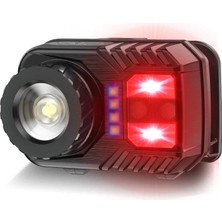 Uravas Store PS-571 Sensör Xpg Cob LED USB Şarj Edilebilir Lityum Pilli Zoomlu Kafa Lambası