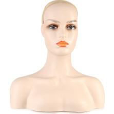 Elma Shop Omuzlu Peruk Kafa Mankeni / Beyaz Tenli