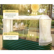 195*60 cm Sera Örtüsü Modüler Metal Çubuklu Koruma Seti