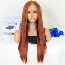 Elma Shop Açık Bakır / Kahve Tül Peruk