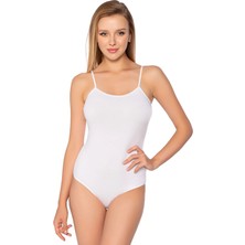 Gümüş 4025 6'lı Kadın Likralı Ip Askı Body