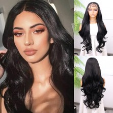 Elma Shop Siyah Renk Bebek Lı Fiber Sen Tül Peruk