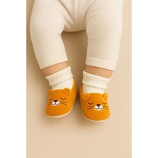 Minissa Baby Kids Yumuşak Çoraplı Triko Bebek Patik Ilk Adım Panduf Kaydırmaz Taban