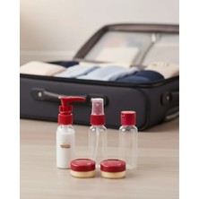 Uslucan Alışveriş Seyahat Için 5’li Şeffaf Kozmetik Organizer Seti