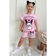 Lillypicca Kız Çocuk Baskılı Fırfırl Kollu Şortlu Takım