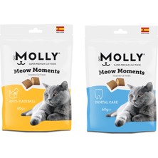 Molly Meow Moments 2 Çeşit Karma Kedi Ödül Maması 60 Gr. x 2 Adet