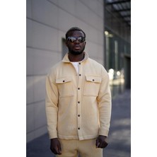 Erkek Gömlek Form Çıtçıtlı Eşofman Takımı – Oversize – 2’li Set