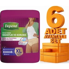 Depend Emici Külot Kadın Ekstra Büyük Boy Xl 54 Adet Hasta Bezi