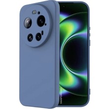 HANPORIUM Xiaomi 17 Ultra Uyumlu Silikon Kılıf - Pastel Renk Tonu Kamera Korumalı Esnek Kapak - Lacivert