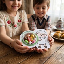 Atölye Mila Kurban Bayramı Özel Sevimli Koyun Boş Şeker, Çikolata Kutusu Konsept Hediyelik 10'lu