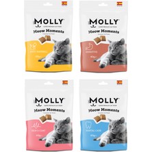 Molly Meow Moments 4 Çeşit Karma Kedi Ödül Maması 60 Gr. x 4 Adet