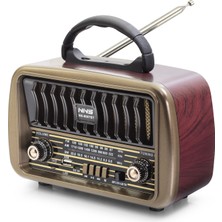 Esranın Dünyası Bluetooth Nostaljik Hoparlör Fm 21.3 x 8.9 x 14.6 cm NS8067BT