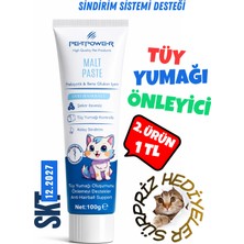 Petpower Tüy Yumağı Önleyici Kedi Maltı 100 gr - Anti Hairball, Kusma Önleyici, Sindirimi Düzenleyici Malt Macunu