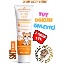 Petpower Tüy Döküm Önleyici Kedi Maltı 100 gr - Üriner Sistem Desteği, Bağışıklık Desteği, Taurin ve Multivitaminli Malt Macunu