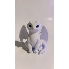 Bukalemun Shop Light Fury Figür 23 cm – Ejderhanı Nasıl Eğitirsin Dragon Oyuncak | Büyük Boy Dekoratif Koleksiyon