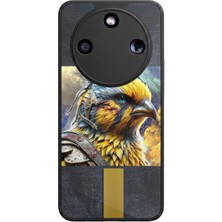 Aksel Kılıf Honor Magic 8 Lite Uyumlu Taraftar Baskılı Glossy Premium Mat Siyah Silikon Kılıf