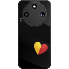 Aksel Kılıf Honor Magic 8 Lite Uyumlu Taraftar Baskılı Glossy Premium Mat Siyah Silikon Kılıf