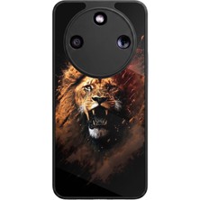 Aksel Kılıf Honor Magic 8 Lite Uyumlu Taraftar Baskılı Glossy Premium Mat Siyah Silikon Kılıf