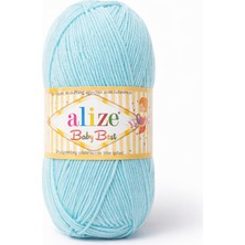 Alize Baby Best Örgü Ipi 5’li Set – Açık Mavi Nadir Renk | Yumuşak Bebek Ipi | Amigurumi, Battaniye ve Patik Için