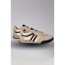 Victoria Shoes Süet Detaylı Bağcıklı Günlük Spor Ayakkabı