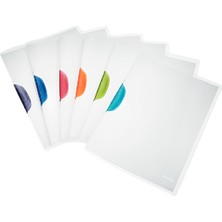 Kitabevimden Leitz Sıkıştırmalı Dosya (6 Adet) Colorclip Sırttan Klips 30 Sy Mavi 4174-00-35