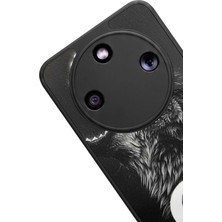 Aksel Kılıf Honor Magic 8 Lite Uyumlu Türk Baskılı Glossy Premium Mat Siyah Silikon Kılıf