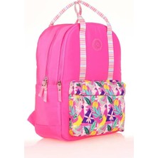 Kitabevimden Kaukko Sırt Çantası Double Strıpe Pink K1762