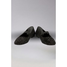 Victoria Shoes Siyah Kristal Taşlı Mary Jane Babet
