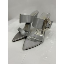 Victoria Shoes Gümüş Saten