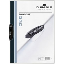 Kitabevimden Durable Sıkıştırmalı Dosya Swingclip Ortadan Klipsli 30 Syf A4 Siyah 2260