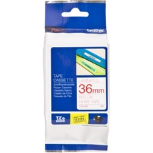 Kitabevimden Brother Yazı Makinesi Şeridi 36 mm Beyaz Kırmızı TZE-262