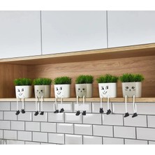 Lineva 6 Adet Dekoratif Sallanan Ayaklı Yapay Çiçek