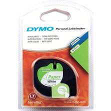 Kitabevimden Dymo Letratag Şerit Kağıt 12 Mmx4 mt Beyaz S0721510