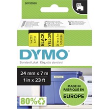 Kitabevimden Dymo D1 Şerit 24 MMX7MT Sarı/ Siyah 53718