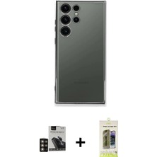 Cepte Toptan Galaxy S24 Ultra Vadi Minimal - Siyah Joko Magic 5d Hayalet Cam + Gold Pvd Metal Kamera Lens