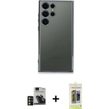 Cepte Toptan Galaxy S24 Ultra Vadi Minimal - Siyah Joko Magic 5d Hayalet Cam + Gold Pvd Metal Kamera Lens