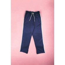 Ahmera Unisex Lacivert Cepli ve Çift Şeritli Eşofman Altı