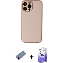 Cepte Toptan iPhone 13 Pro Max Yadigar Klasik - Siyah Bilvis 5in1 5d Magic Hayalet Cam Ekran Koruyucu + Mor Metal Kamera Lens Koruma Cam
