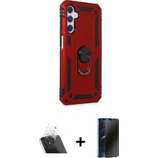 Cepte Toptan Galaxy A14 4g Ahenk Klasik Koleksiyonu - Siyah 3D Antistatik Hayalet Cam Ekran Koruyucu + Şeffaf Kamera Lens Koruma Cam