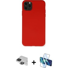 Cepte Toptan iPhone 11 Pro Max Ahenk Serisi - Siyah 3D Antistatik Seramik Nano Ekran Koruyucu + Siyah Pers Alüminyum Kamera Lens