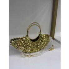 Victoria Shoes Gold Gece Çantası