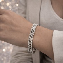 Elifin Işıgı Işıltı Sırası Taşlı Bileklik – Zarif ve Şık Kadın Bilekliği