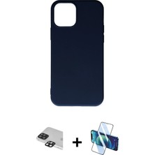 Cepte Toptan iPhone 11 Pro Max Ahenk Serisi - Siyah 3D Antistatik Seramik Nano Ekran Koruyucu + Siyah Pers Alüminyum Kamera Lens