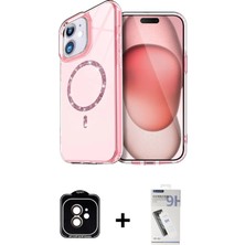 Cepte Toptan iPhone 11 Kıvılcım Form Prime - Şeffaf Uv Polymer Nano Ekran Koruyucu + Turuncu Pvd Metal Kamera Lens