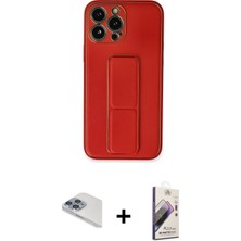 Cepte Toptan iPhone 13 Pro Max Akış Doku - Siyah Bilvis 3D Mat Cam Ekran Koruyucu + Sierra Blue Pers Alüminyum Kamera Lens