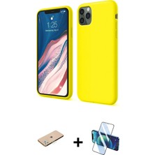 Cepte Toptan iPhone 11 Pro Kozmos Yansıma Özel Seri - Siyah 3D Antistatik Seramik Nano Ekran Koruyucu + Yeşil Renkli Kamera Lens Koruma Cam