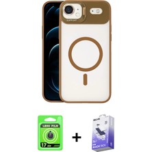 Cepte Toptan iPhone 17 Air Yadigar Asil Koleksiyonu - Siyah Bilvis 5in1 5d Magic Hayalet Cam Ekran Koruyucu + Mavi Raze Metal Kamera Lens