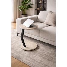 Tekerlekli C Sehpa Koltuk Sehpası Yan Sehpa Zigon Sehpa Servis Sehpası -Traverter