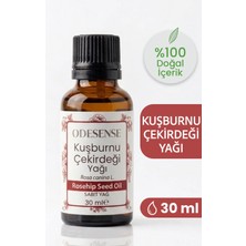 Odesense Kuşburnu Çekirdeği Yağı 30 ml Soğuk Sıkım Doğal Saf Gua Sha Cilt Saç Bakım Yağı Bez Kese Hediye
