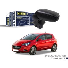 Niken Opel Corsa E 2014+ Sonrası Uyumlu Siyah Kol Dayama Kolçak ABS Plastik